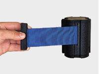 Wall mounting belt barrier with 1.8m belt