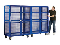 Boxwell Mobile Shelving with doors, steel shelves Boxwell Mobile Shelving with doors, steel shelves